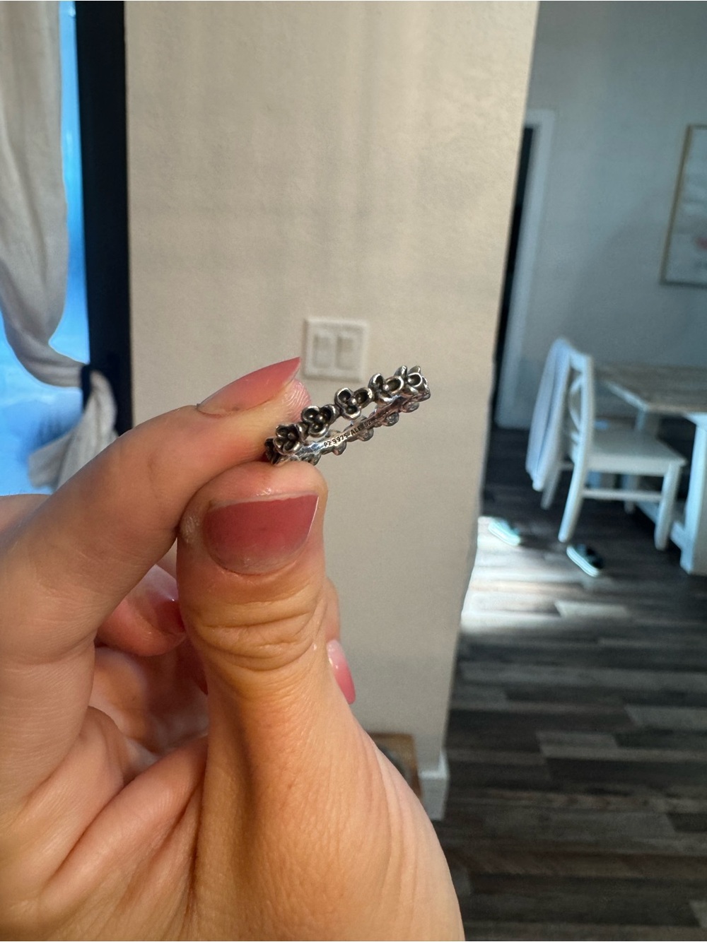 PANDORA Sterling Silver Floral Elegance Stackable Ring